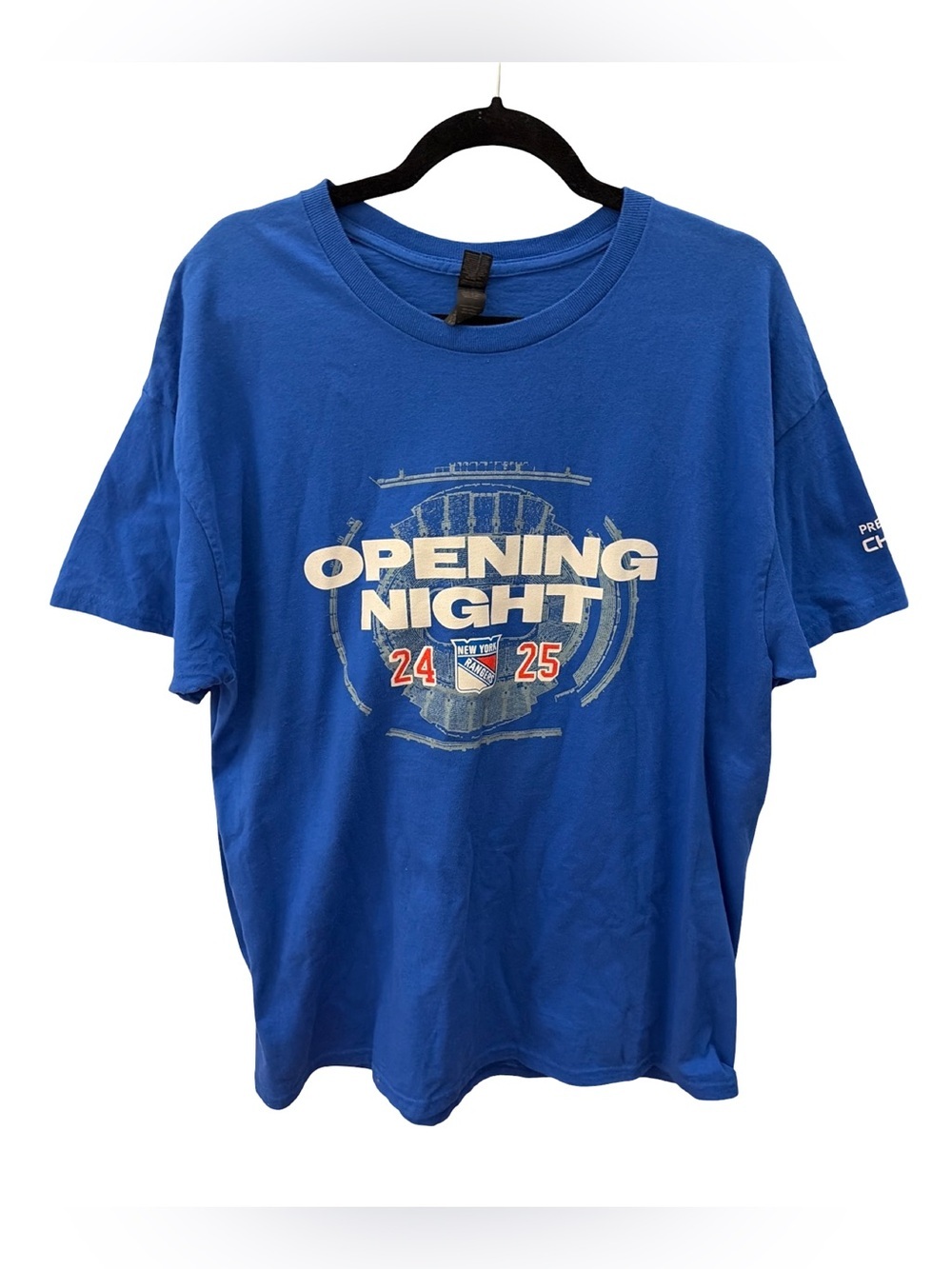 New York Rangers Opening Night 2024-2025 Heavy Cotton T-Shirt Mens XL Blue NHL